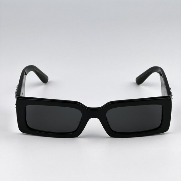 D&G DG4447B 335587 Sunglasses Black Dark Grey Rectangle Unisex main image 9